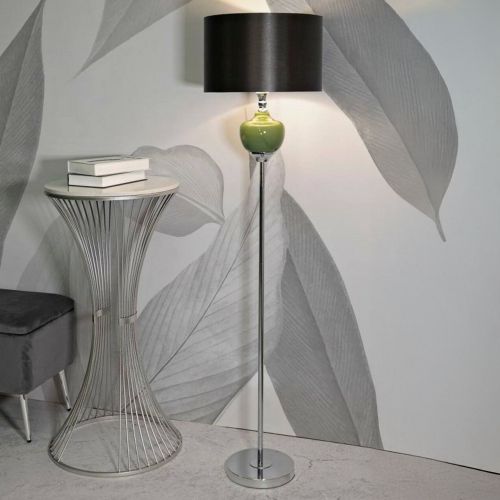 Lampada da terra Stiviere, 40x40 h160 cm, Verde e Grigio