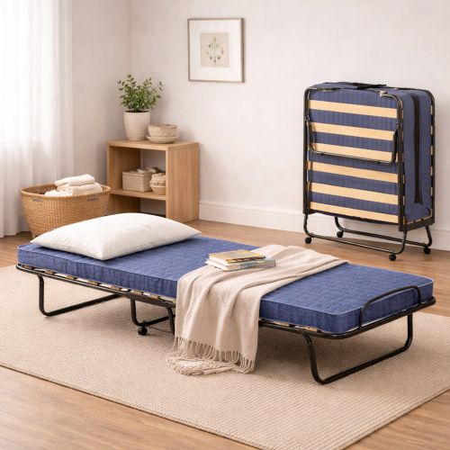 Letto 1 piazza pieghevole 200x80cm blu - Citrino