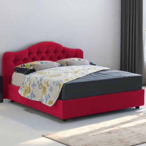 Letto 2 piazze con contenitore rosso 190x220cm - Alfer