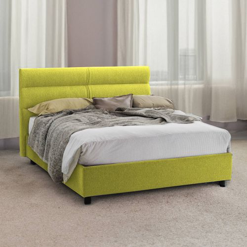 Letto 2 piazze con contenitore verde 177x228cm - Bedero