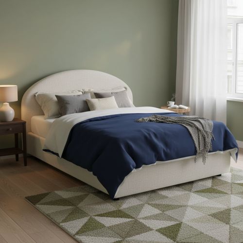 Letto 2 piazze contenitore bianco 175x205cm robusto - Amida
