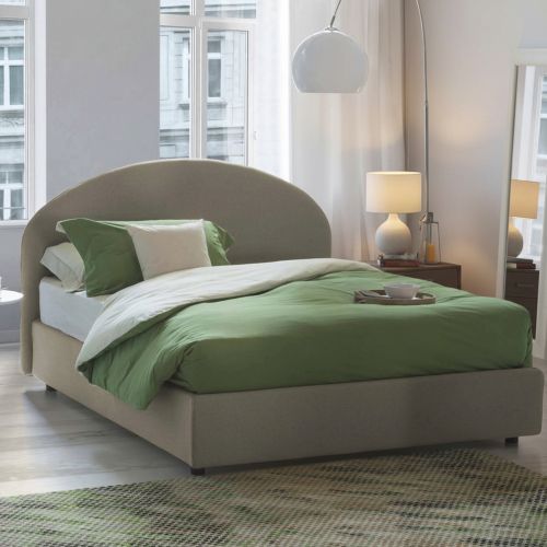 Letto 2 piazze contenitore tortora 175x205cm stabile - Amida