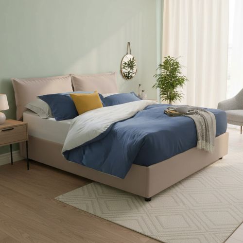 Letto alla francese con materasso tortora 155x215cm - Arry