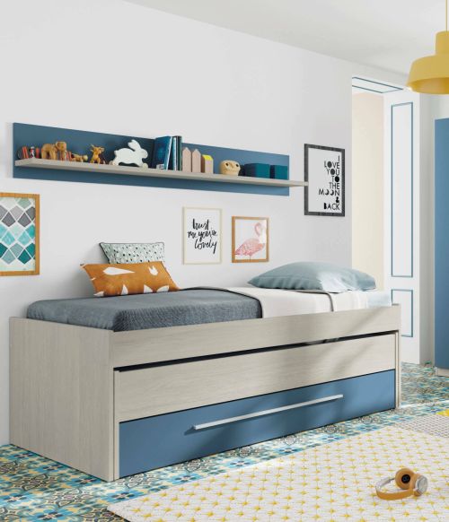 Letto bambini 199x96cm azzurro - Art