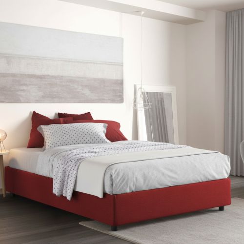 Letto francese chic rosso 155x215cm - Alaksir