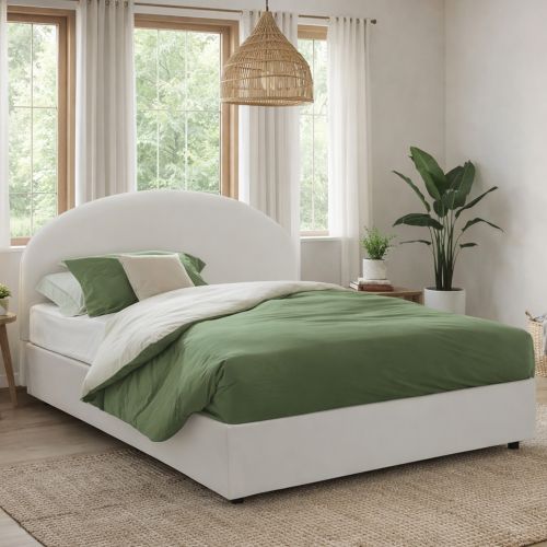 Letto matrimoniale contenitore bianco 175x205cm classico - Adelfia