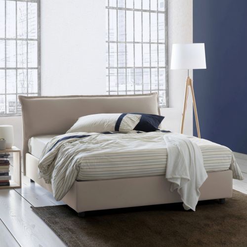 Letto matrimoniale contenitore tortora 175x205cm moderno - Andyymion