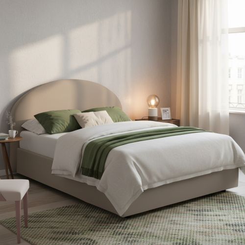Letto matrimoniale contenitore tortora 175x215cm chic - Augite