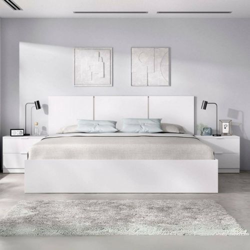 Letto matrimoniale economico bianco 205x266cm - Marika