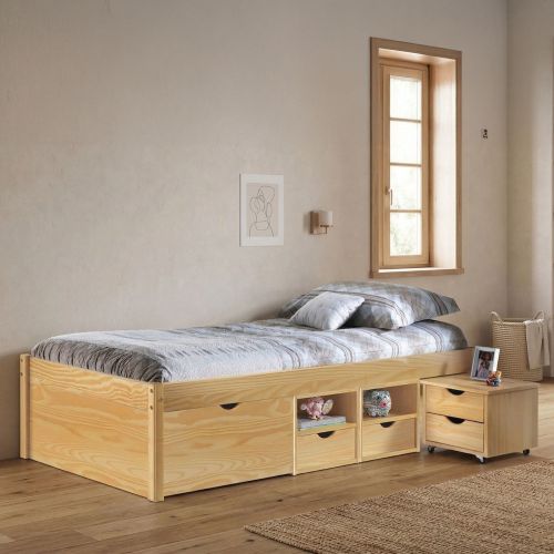 Letto Matrimoniale Marrone Contenitore Matrimoniale, - Cavallo