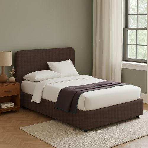 Letto Matrimoniale Marrone Sfoderabile Contenitore, Dimensione Materasso 160x200 cm - Argentina
