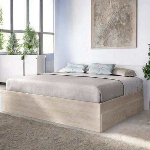 Letto matrimoniale moderno rovere 205x169cm - Ferdie