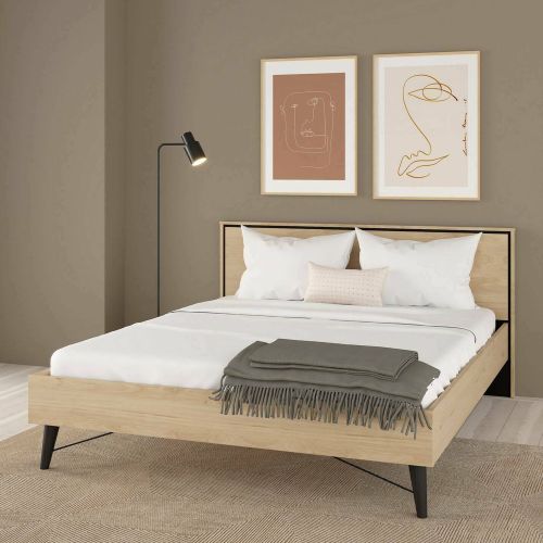 Letto matrimoniale rovere 192x206cm - Ghebbo