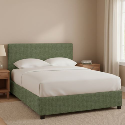 Letto Matrimoniale Verde Sfoderabile Contenitore, Dimensione Materasso 160x200 cm - Frinco