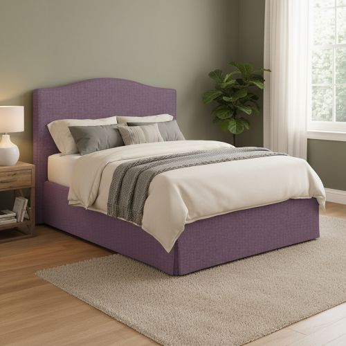 Letto Matrimoniale Viola Lilla Sfoderabile Contenitore, Dimensione Materasso 160x200 cm - Orgiano