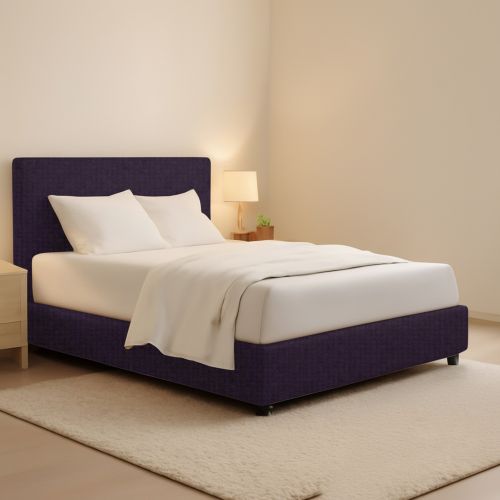 Letto Matrimoniale Viola Sfoderabile Contenitore, Dimensione Materasso 160x190 cm - Fasanella