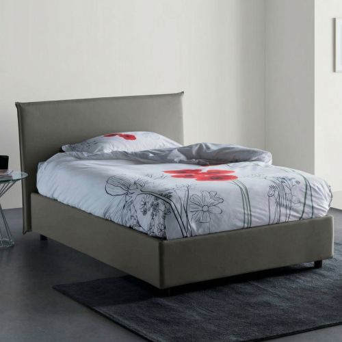Letto piazza e mezza Anissa, adatto per materasso Cm 120x200, Grigio
