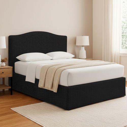 Letto Piazza e Mezza Grigio Scuro Sfoderabile Contenitore, Dimensione Materasso 120x200 cm - Pogno
