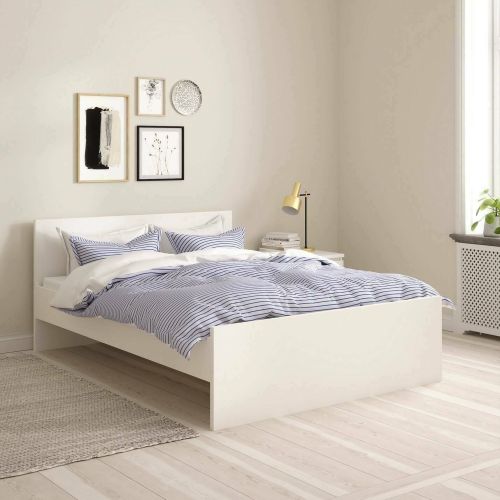 Letto piazza e mezza Gustava, 197x146 h80 cm, Bianco