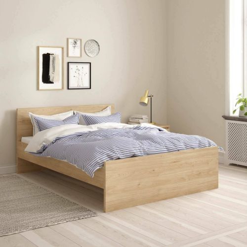 Letto piazza e mezza Gustava, 197x146 h80 cm, Rovere