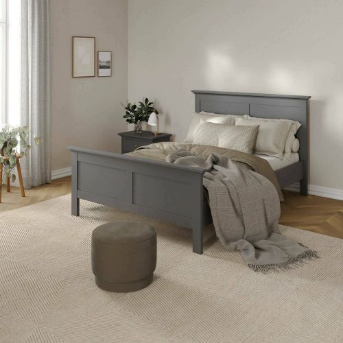 Letto piazza e mezza Phanfone, 158x201 h110 cm, Grigio