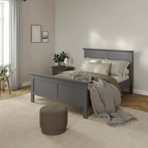 Letto piazza e mezza Umbert, 211x158 h110 cm, Grigio