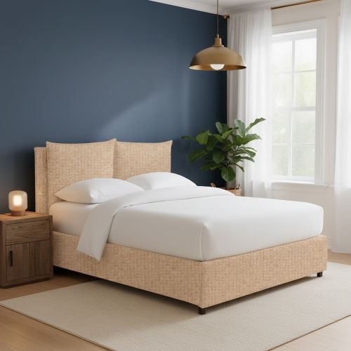 Letto Singolo Beige Sfoderabile Contenitore, Dimensione Materasso 90x190 cm - Ripi