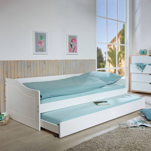 Letto Singolo Bianco Contenitore Singolo, - Granze