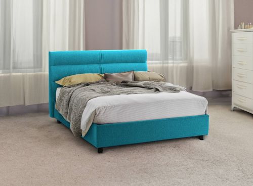 Letto singolo contenitore azzurro 97x228cm materasso incluso - Adalpina