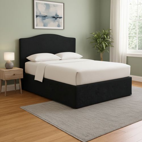 Letto Singolo Grigio Scuro Sfoderabile Contenitore, Dimensione Materasso 90x200 cm - Copparo