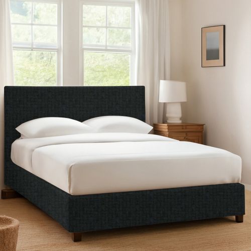 Letto Singolo Grigio Scuro Sfoderabile Contenitore, Dimensione Materasso 90x200 cm - Maccagno
