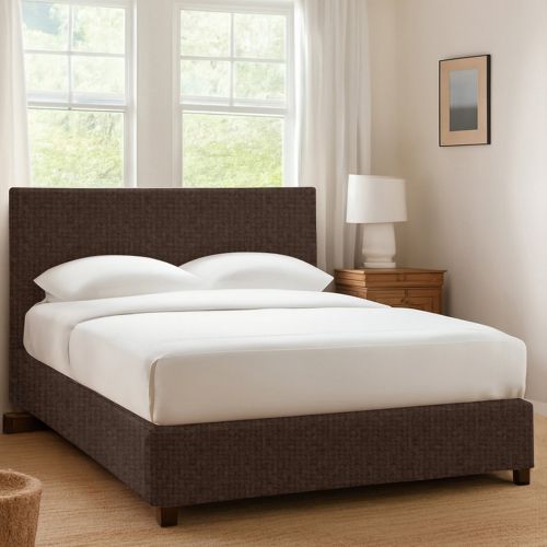 Letto Singolo Marrone Sfoderabile Contenitore, Dimensione Materasso 90x190 cm - Racines
