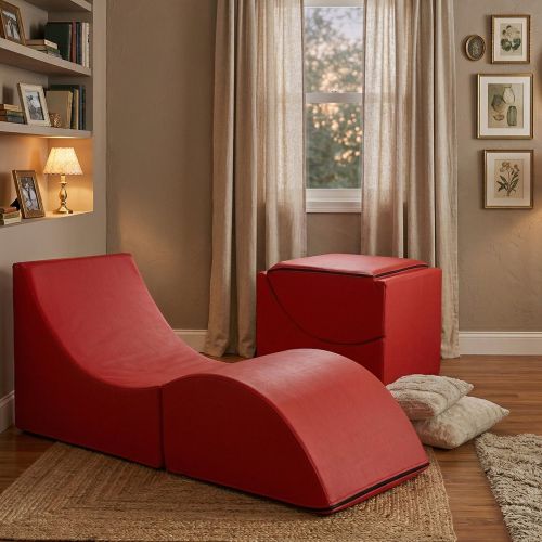 Letto singolo pieghevole 130x50cm rosso - Arbil