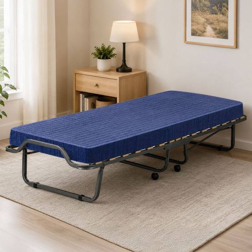 Letto singolo pieghevole 190x80cm blu - Antonietto