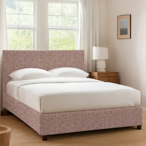 Letto Singolo Rosa Antico Sfoderabile Contenitore, Dimensione Materasso 90x190 cm - Racines