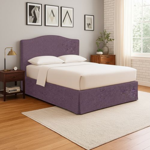 Letto Singolo Viola Lilla Sfoderabile Contenitore, Dimensione Materasso 90x200 cm - Copparo