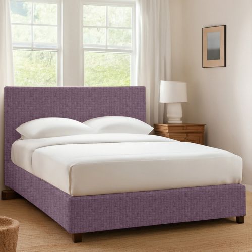 Letto Singolo Viola Lilla Sfoderabile Contenitore, Dimensione Materasso 90x200 cm - Maccagno