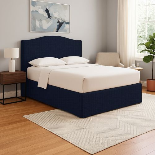 Letto Singolo Viola Scuro Sfoderabile Contenitore, Dimensione Materasso 90x200 cm - Copparo