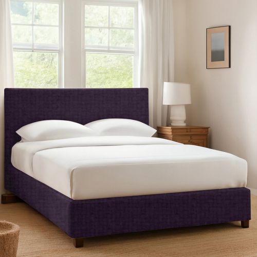 Letto Singolo Viola Sfoderabile Contenitore, Dimensione Materasso 90x190 cm - Racines