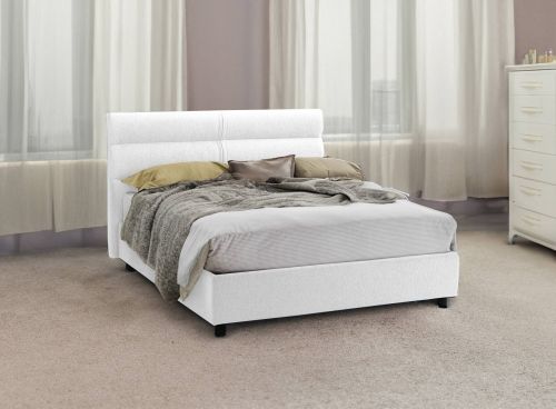 Letto un posto contenitore bianco 97x228cm rete inclusa - Brenta