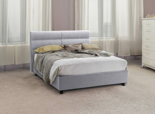 Letto un posto contenitore grigio 97x218cm rete inclusa - Brez