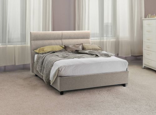 Letto un posto contenitore tortora 97x218cm rete inclusa - Brez