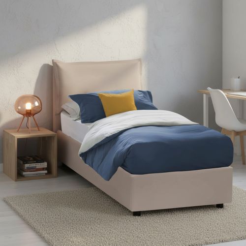 Letto una piazza contenitore tortora 105x205cm comodo - Amandola