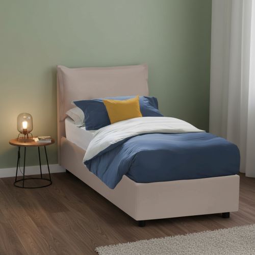 Letto una piazza contenitore tortora 105x215cm comodo - Assoreta