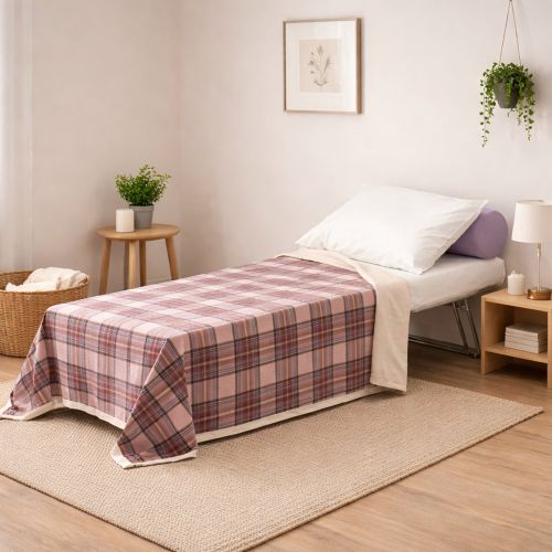 Letto una piazza pieghevole 80x80cm panna - Abak