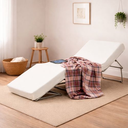 Letto una piazza pieghevole 80x80cm tortora - Abak