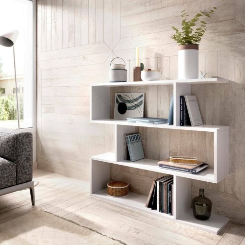 Libreria 3 ripiani bianca lucida 110x96h cm - Acsidol