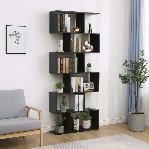 Libreria 5 ripiani ardesia 80x192h cm - Alowha
