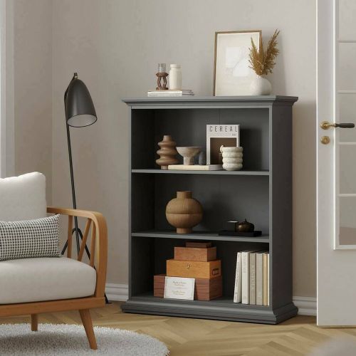 Libreria 5 ripiani grigia 96x125h cm - Liguria