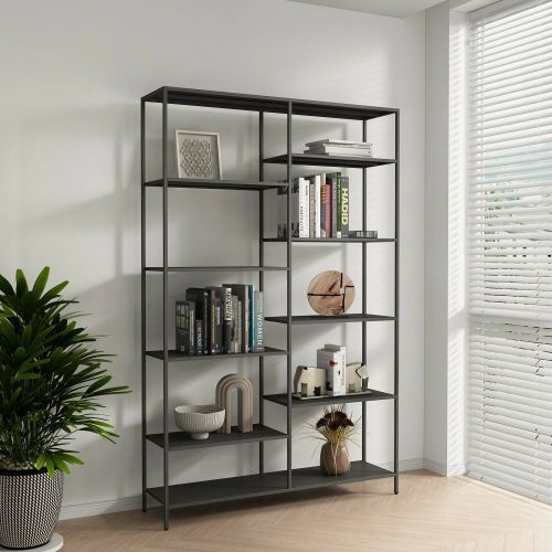 Libreria 9 ripiani ardesia 120x188h cm - Dorgali